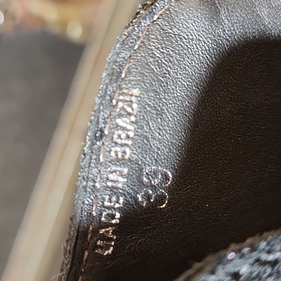 TILA MARCH PARIS Size 39 Black Suede Wedge Heel - Picture 11 of 12